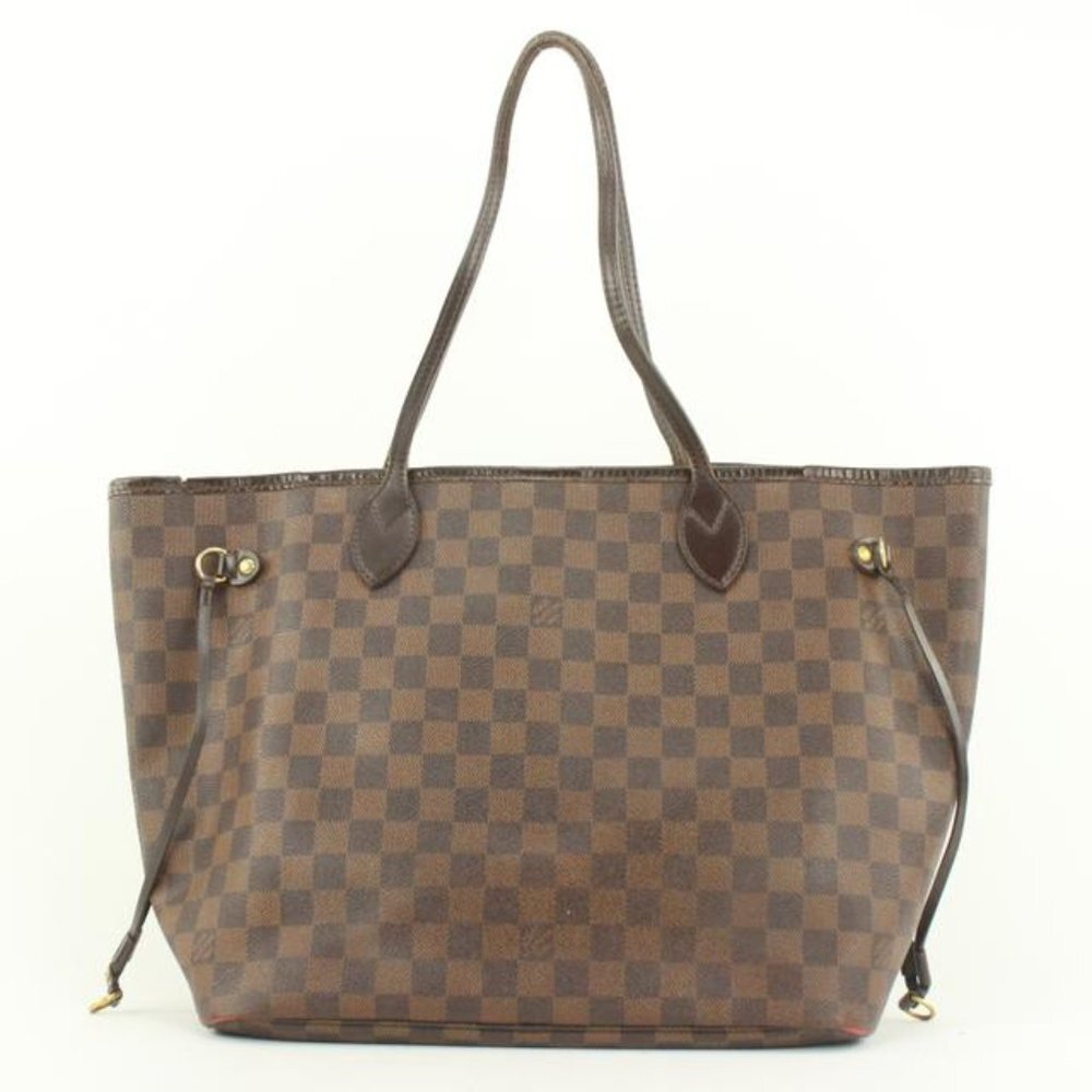 Louis Vuitton Damier Ebene Neverfull MM Tote Bag